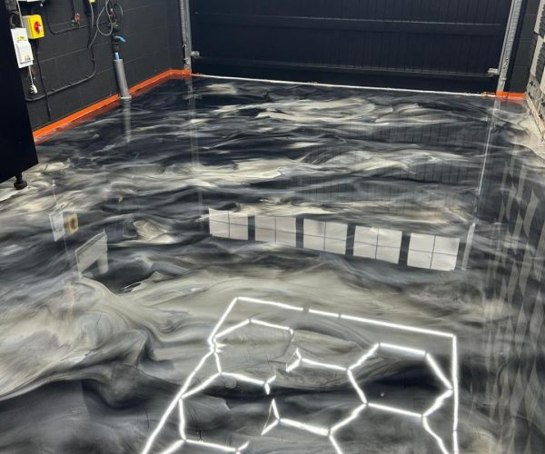 Garage Resin Floor Install Blackpool 1